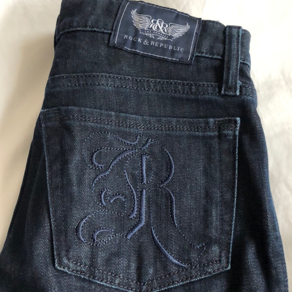 R&R dark wash skinny jeans